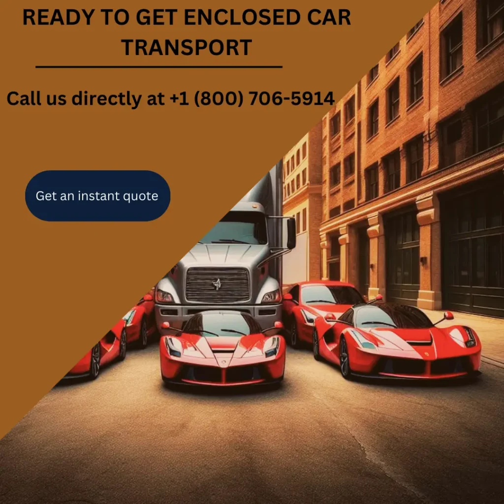 Ready to get enclosed car transport or enclosed auto transport services with AG Car Shipping - Call us direct at +1 (800) 706-5914 or get an enclosed auto transport quote now